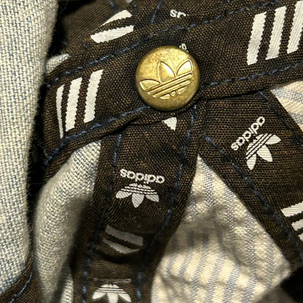 Adidas Washed Denim Cap with Black Logo - Picture 9 of 12